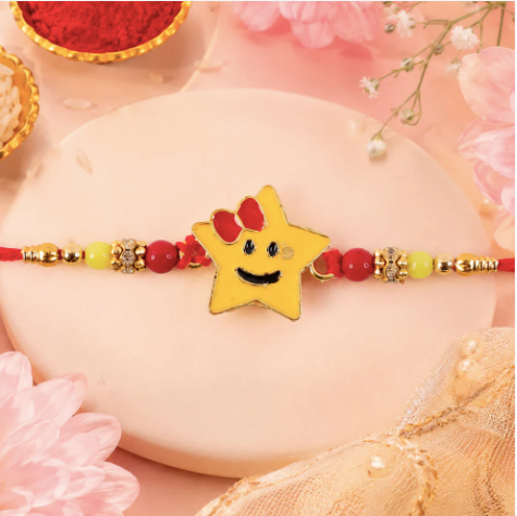 Smiley Star Kids Rakhi – Cute Designer Rakhi for Raksha Bandhan