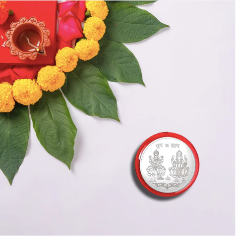 Raksha Bandhan Gift Combo – 2 Stylish Rakhis with Silver Coin, Chocolates & Pooja Kit