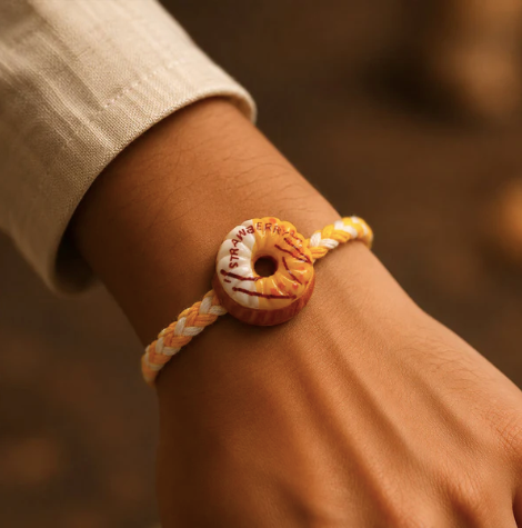 Donut Charm Rakhi – Cute Designer Donut Rakhi for Brother